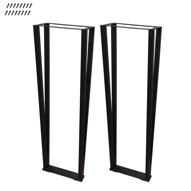 Flat Iron Table Leg 30" 2pcs Set - Metal