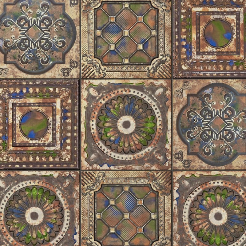 Merola Tile Ritz Anticatto Color 7-7/8" x 7-7/8" Ceramic Wall Tile