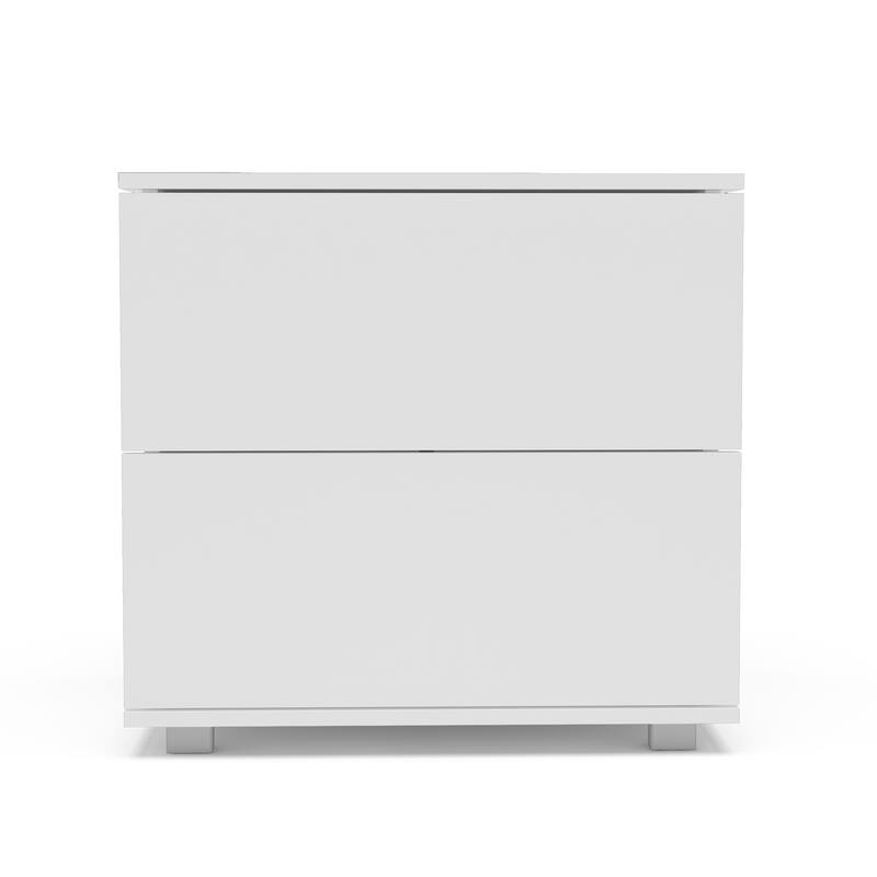 Polifurniture Madison Modern 2 Drawer Nightstand