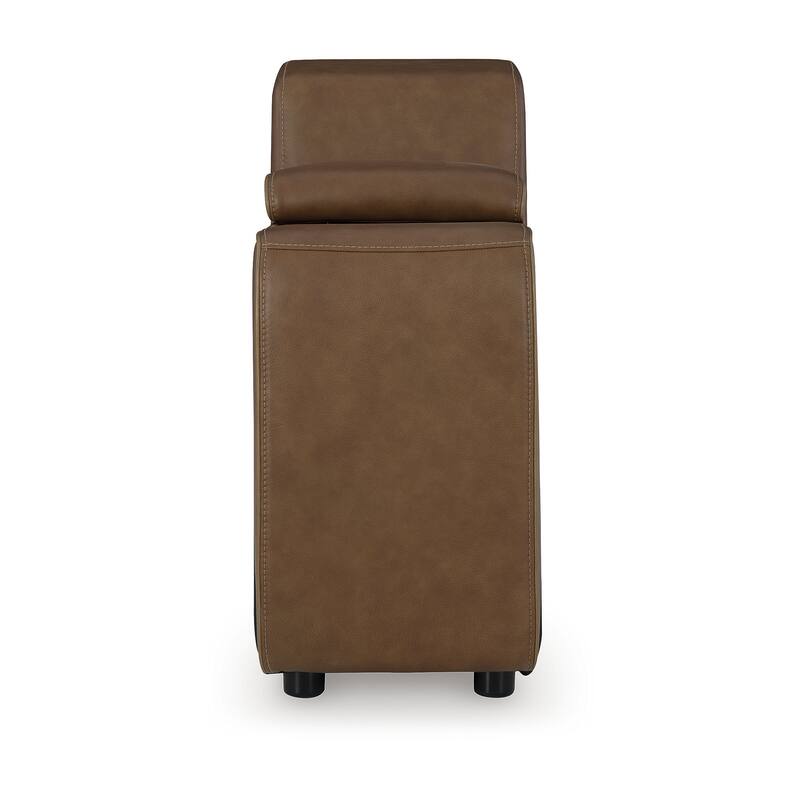 Signature Design by Ashley Rally-Up Brown 3-Piece Power Reclining Sectional Loveseat with Console - 97" W x 40" D x 34" H