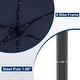 preview thumbnail 28 of 64, Ainfox 10 ft. Patio Offset Solar LED Umbrellas Cantilever Outside Umbrellas with Base