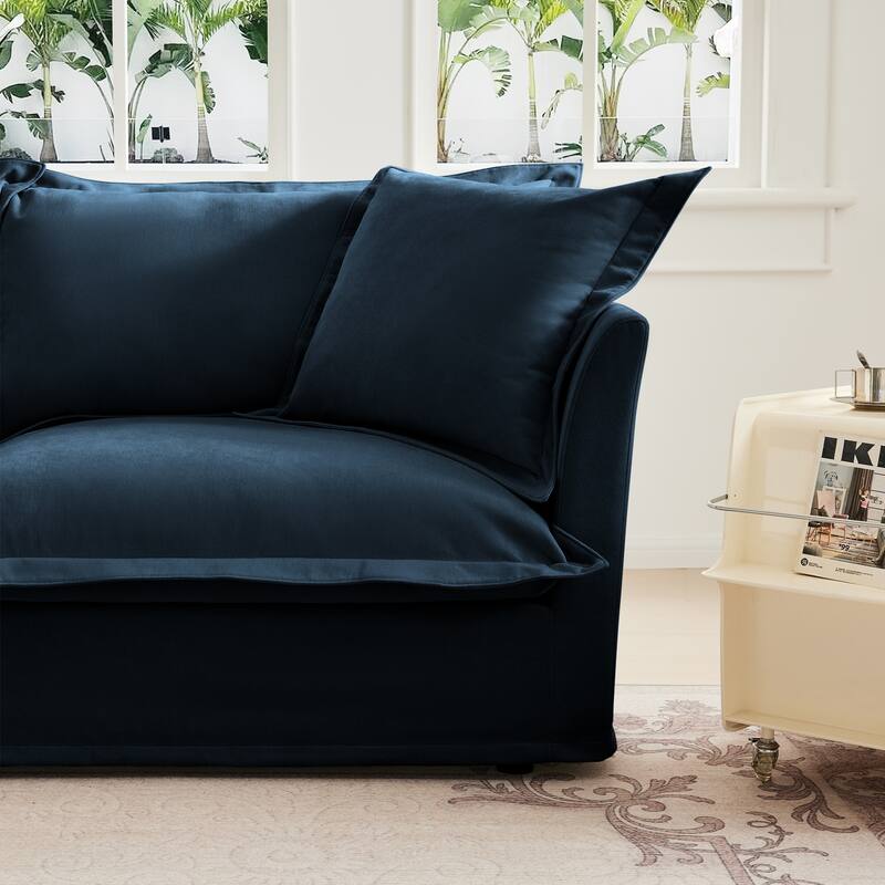 83.4″ Chenille Modular 3-Seater Sofa with Washable Covers & 300 lb Capacity