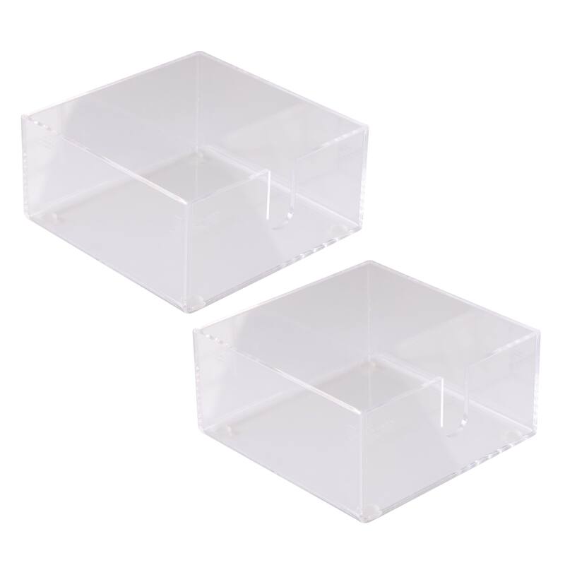 Luxe Party Acrylic Cocktail Napkin Holder in Clear - 2 Pack