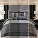 preview thumbnail 22 of 33, Nanshing Ester Red and Black 7-Piece Comforter Set