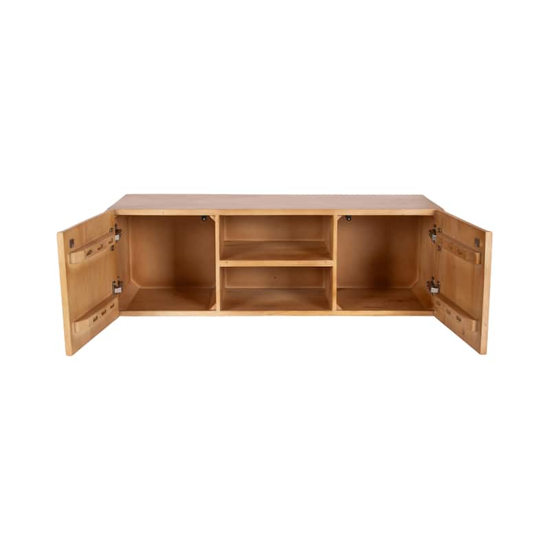 Kate and Laurel Townsend Floating Media Wall Cabinet - 36x12x12
