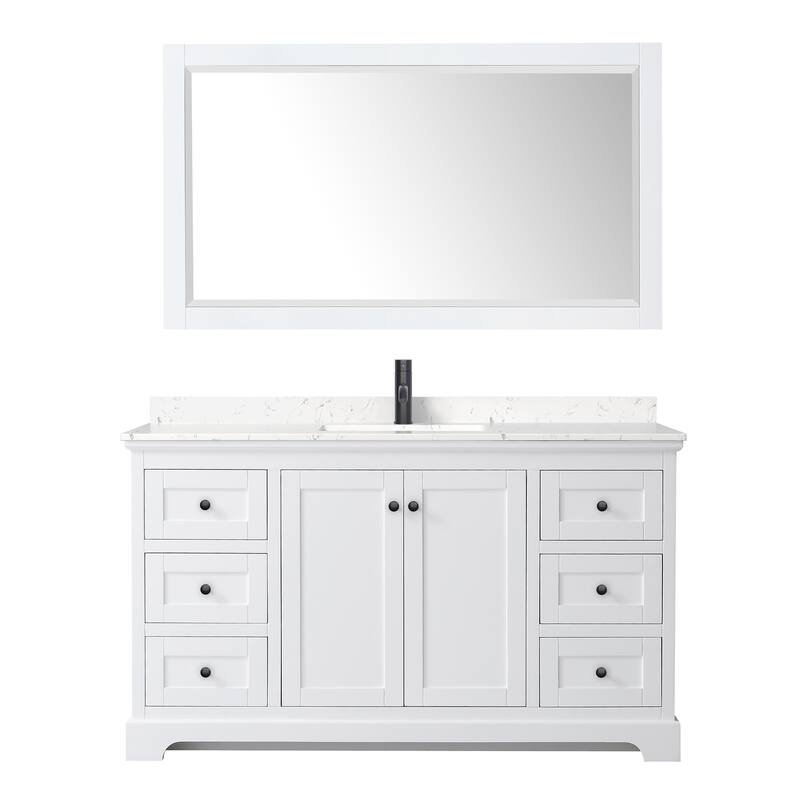 Wyndham Collection Avery 60" Free Standing Single Basin Vanity Set