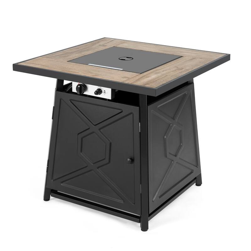 Nuu Garden 5-Piece Patio Furniture Set with Fire Pit Table - 5 PCS