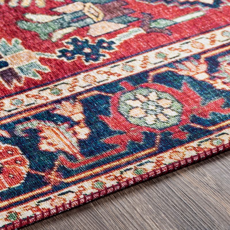 Livabliss Shaelyn Oriental Medallion Printed Area Rug