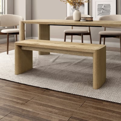 Furniture of America Elira Modern Oak 51-inch Dining Bench