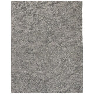 HomeRoots 12' X 15' Gray Abstract Hand Woven Area Rug - 180 - Bed Bath ...