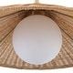preview thumbnail 7 of 6, Uttermost Phuvinh 1 Light Rattan Shade Pendant - 10H x 20 Dia in.