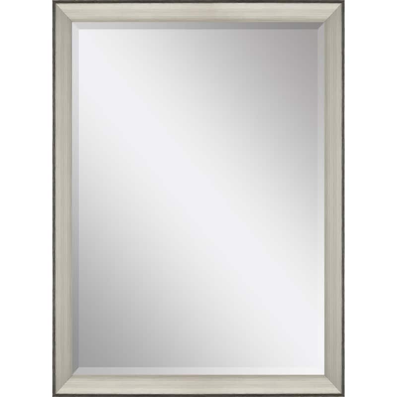 HomeRoots 40" Silver Framed Accent Mirror - 28.00 in. x 40.00 in. x 3.00 in.