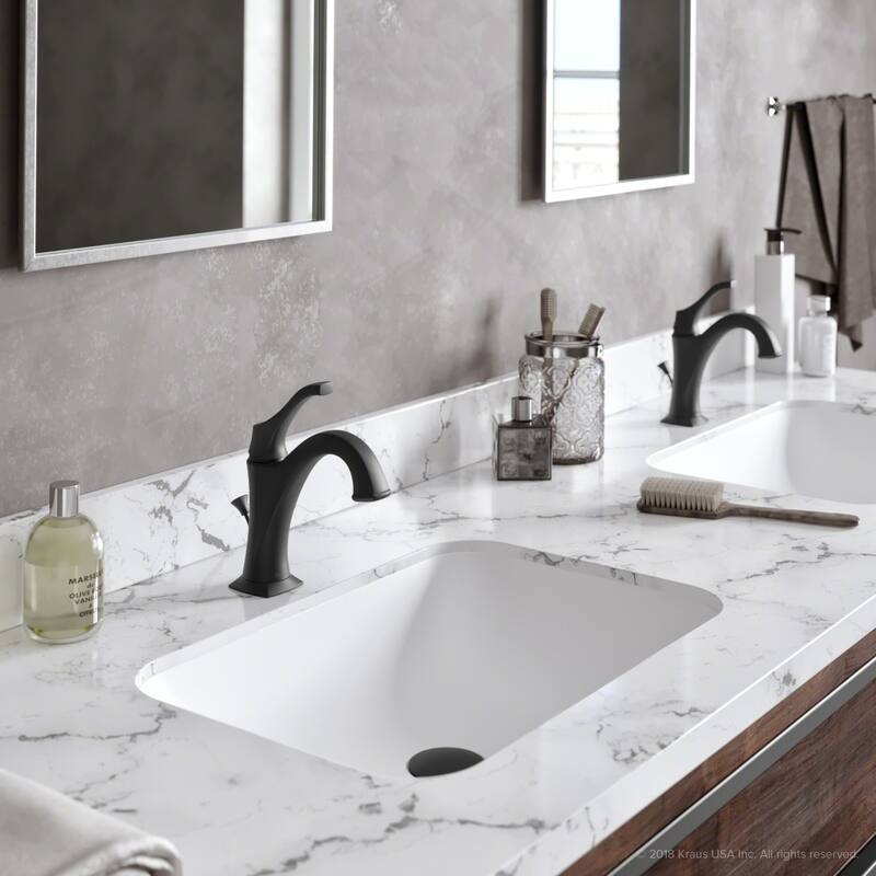 Kraus Pack of (2) Arlo 1.2 GPM Single Hole Bathroom Faucet with Pop-Up