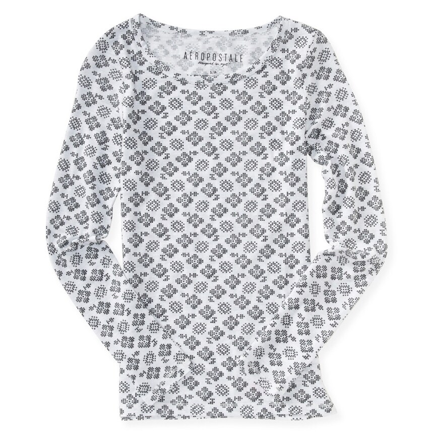 AEROPOSTALE Womens Lace Up Basic T-Shirt