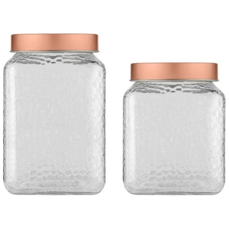 Mason Craft & More Airtight Kitchen Food Storage Clear Glass Clamp Jars, 2  Pack of 67