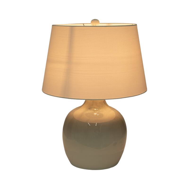 Sagebrook Home Ceramic Table Lamp 27" - Blue/White Reactive Finish Decor Piece - 19" x 19" x 27"