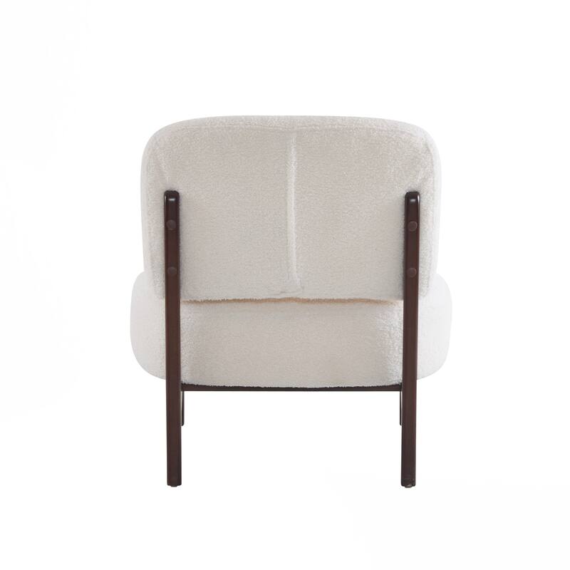 Modern Lounge Chair with Solid Wood Frame, Perfect for Living Room, Bedroom, or Office