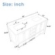 preview thumbnail 11 of 12, Nephelily 60 inch Transitional White Bathroom Vanity, Double Sinks
