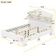 preview thumbnail 22 of 20, Wooden Full Size House Bed with Storage Headboard ,Kids Bed with Storage Shelf,Grey