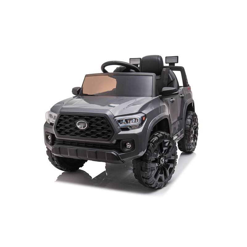 Ride-On Car, 12V Battery Operated Electric Kids Toy - Gray