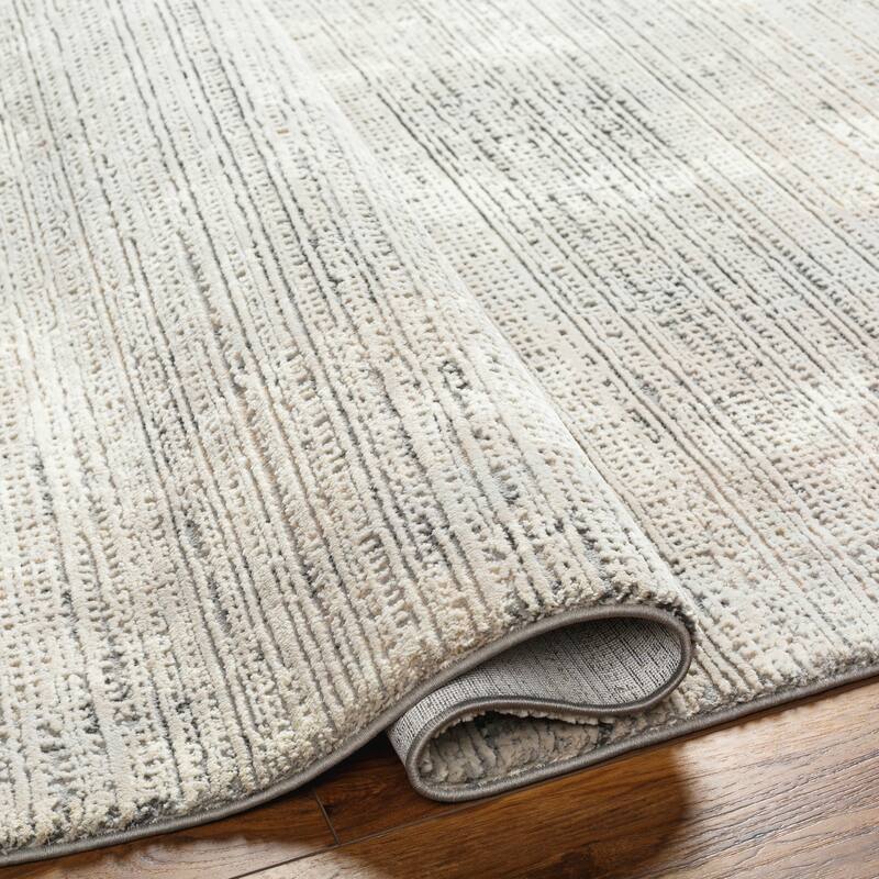 Livabliss Alder Machine Washable Global Striped Area Rug