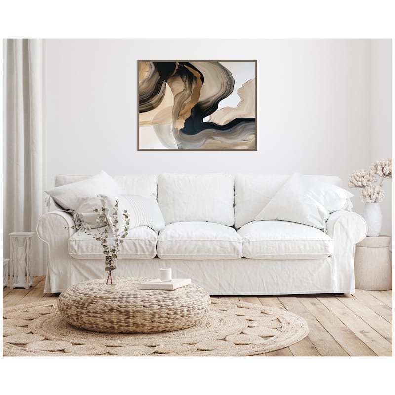 Kate and Laurel Sylvie Abstract Dream I Framed Canvas by Amy Lighthall