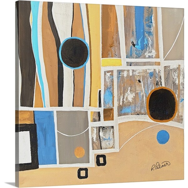 "Tan Geo Two" Canvas Wall Art
