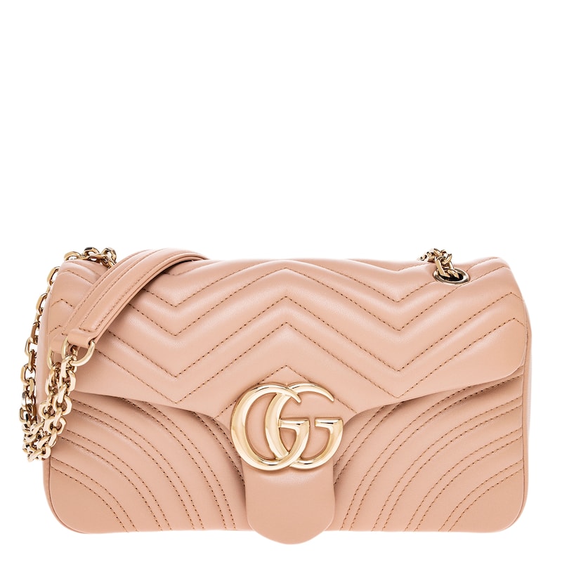 Gucci GG Marmont Medium Shoulder Bag - Pale Pink