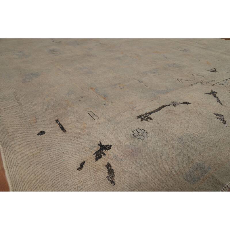 Oushak Oriental Area Rug Handmade Wool Carpet - 8'3"x 11'1" - 8'3"x 11'1" - Grey