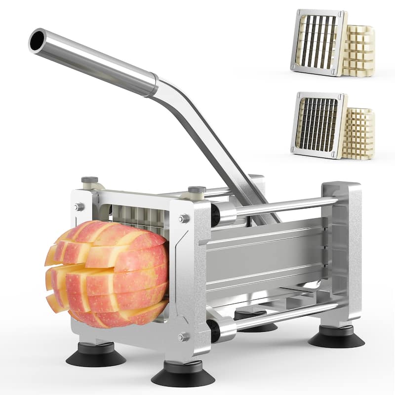 Stainless Steel French Fry Cutter with 2 Blades