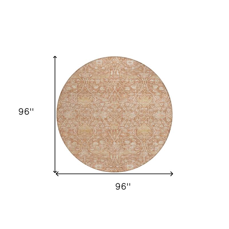 HomeRoots Floral Transitional Rectangle Outdoor Rug