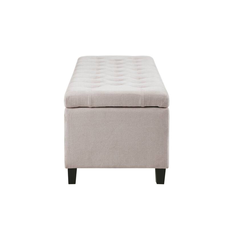 Chic Mid-Century Modern Tufted Storage Bench for Modern Entryways or Living Rooms