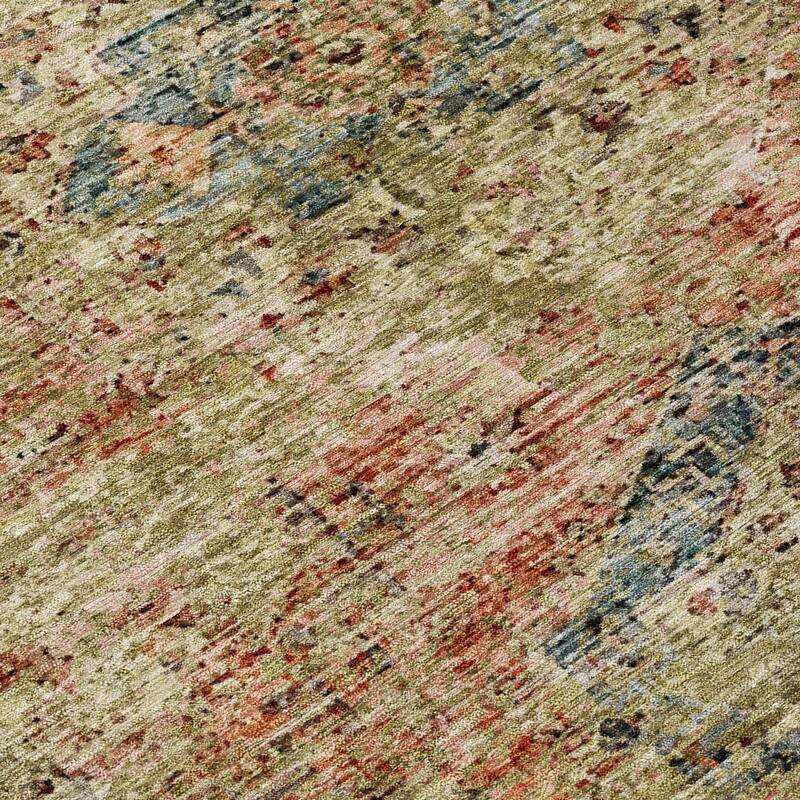 Machine Washable Indoor/Outdoor Vintage Traditional Chantille Rug