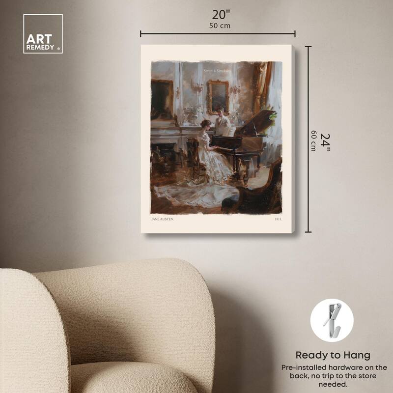 Sense and Sensibility Scene Canvas by Art Remedy, Gallery Wrapped