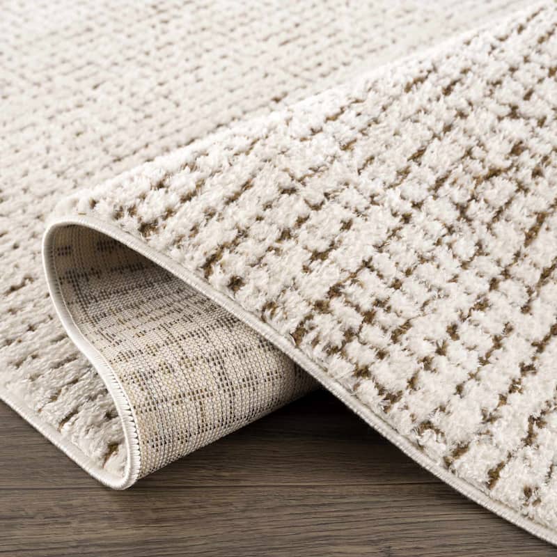 Hauteloom Keita Hallway, Kitchen Runner Rug - High Pile - Bone - 2'8" x 7'3"