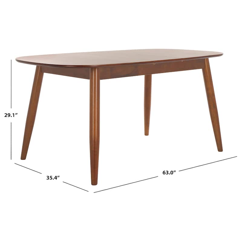 SAFAVIEH Home Arran Extendable Dining Table - 63"W x 35"D x 29"H