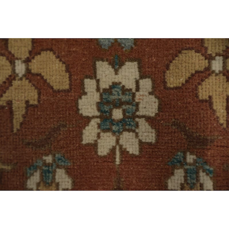 Hand Knotted Oriental 100% Wool Carpet Traditional All-Over Brown Ziegler Area Rug - 3' 0'' X 1' 11''