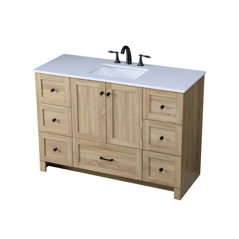 Elegant Lighting VF2848 Soma 48" Free Standing Single Basin Vanity Set
