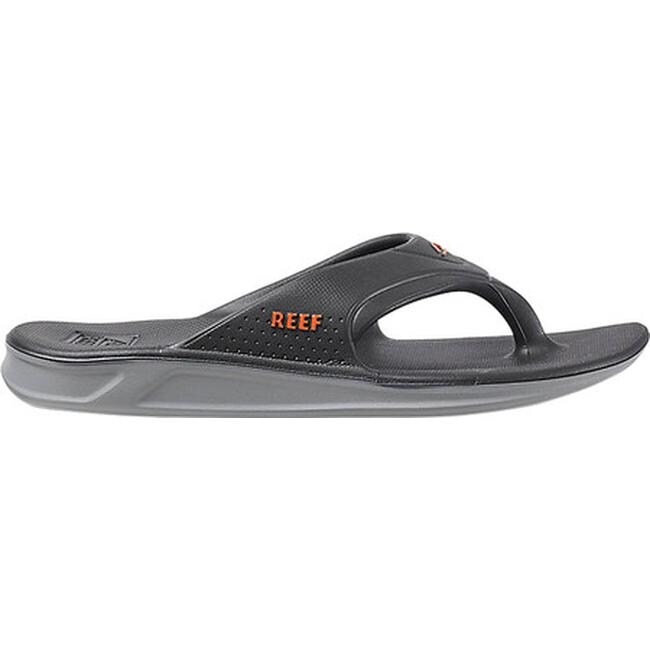 mens grey reef flip flops