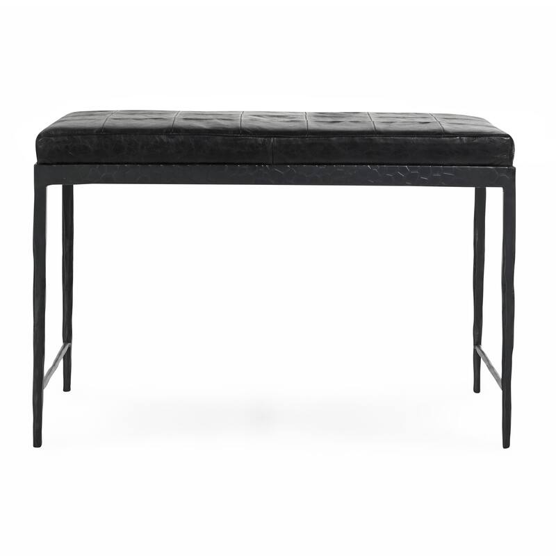 Classic Home Malo Leather 28" Bench
