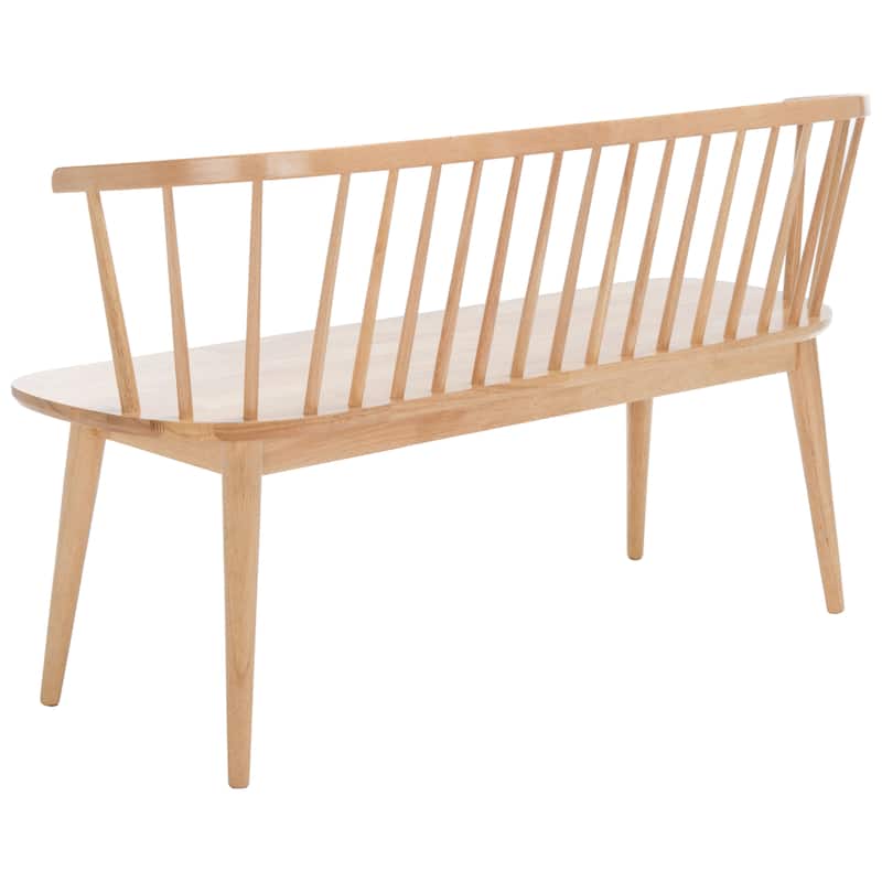 SAFAVIEH Sibyl Farmhouse Solid Wood Spindle Bench - 53"W x 19"D x 31"H