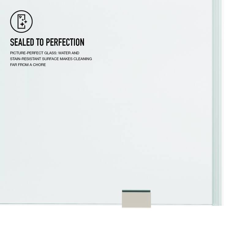 VIGO Hamilton 56" to 60" W x 68" H Frameless Sliding Tub Door