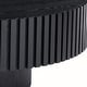 preview thumbnail 13 of 22, Modern Natural Black Round Coffee Table with Sturdy Pedestal No Assembled
