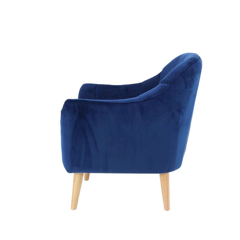 Polyester Living Room Accent Chair - Black, Blue, or Yellow - Roche River Decor