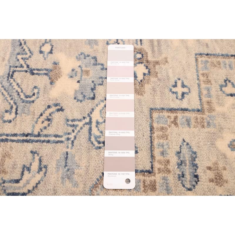 ECARPETGALLERY Hand-knotted Jules Sultane Light Grey Wool Rug - 5'2 x 8'0