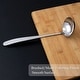 preview thumbnail 3 of 5, Stainless Steel Soup Ladle Spoon Peach Shape Design Kitchen Cookware - 9.8" x 2.8"(L*W)