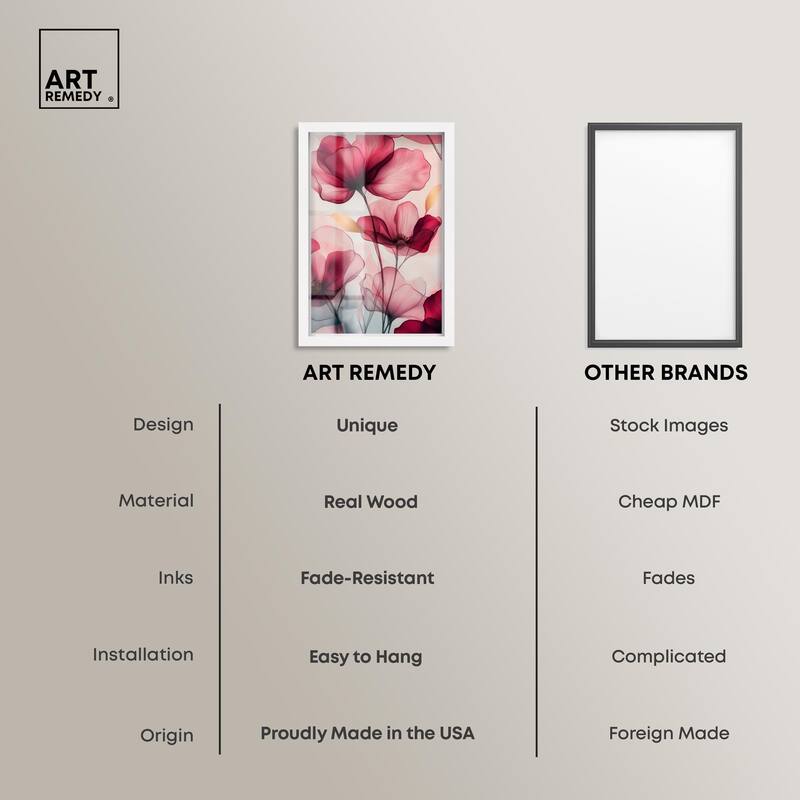 Chiffon Cherry Charm Shadowbox by Art Remedy