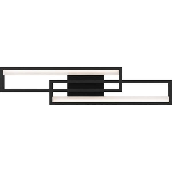 slide 2 of 9, Kocha Integrated LED Earth Black Bath Light with CCT Switch