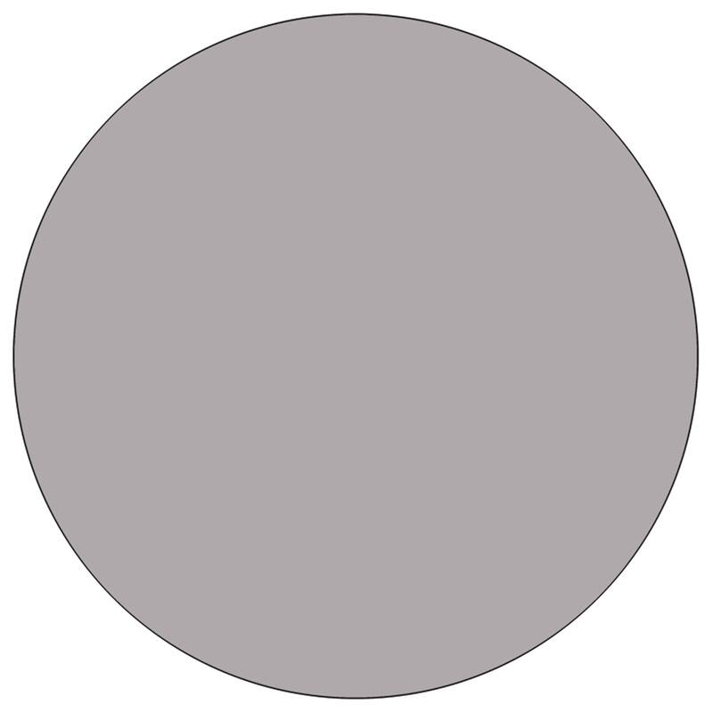 48'' Round Thermal Laminate Activity Table - Adjustable Short Legs - 48"D x 48"W x 16.125" - 25.125"H