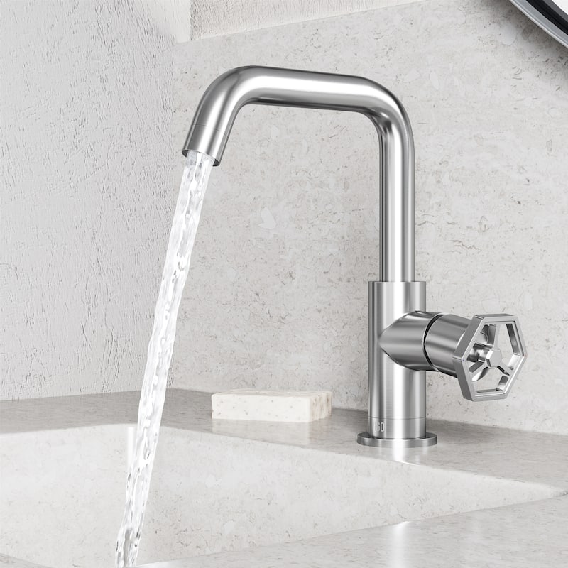VIGO Ruxton 9" H Single Handle Single Hole Bathroom Faucet